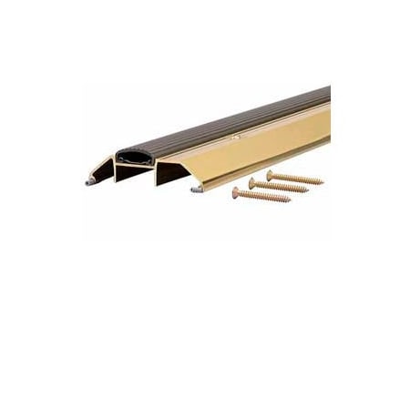 M-D Building Products M-D Deluxe Low Threshold W/Vinyl Seal, 09159, 72", Brite Gold 9159
